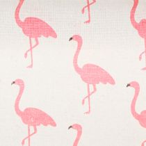 Artículo Tela decorativa Flamingo Blanco-Rosa 30cm x 3m