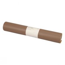 Artículo Camino de mesa de cuero de tela decorativa marrón de piel sintética 33cm×1,35m