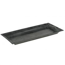 Artículo Bandeja decorativa veteada antracita 36x17cm 6ud