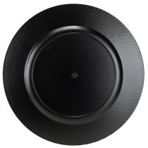 Artículo Plato decorativo plato decorativo redondo de plástico plateado Ø33cm