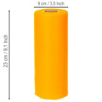 Artículo Camino de mesa no tejido, amarillo, 23 cm, rollo de decoración de mesa moderno