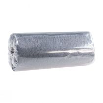 Artículo Camino de mesa decorativo de lana camino de mesa decorativo de lana plata 23cm 25m