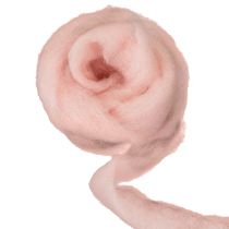 Artículo Cordón de lana decorativo rosa de 2 m para fieltro, ideal para manualidades y floristería.