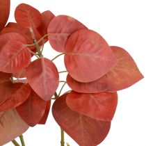 Deco rama deco hojas árbol de sebo artificial hojas rojas 72cm