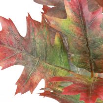 Artículo Rama decorativa otoño hojas decorativas hojas de roble rojo, verde 100cm