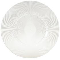 Artículo Plato decorativo con ranuras plato de plástico plato de plástico transparente Ø33cm