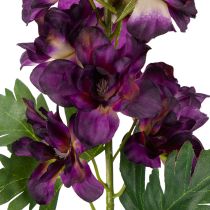 Artículo Delfinio decorativo como flor artificial para elegantes detalles florales, 79 cm, 3 piezas