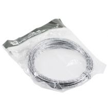 Artículo Alambre de aluminio con diamante plateado de 2 mm y 10 m para decoración y manualidades.