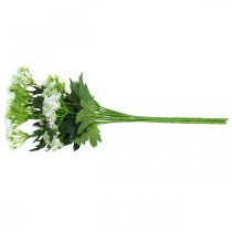 Artículo Eneldo en flor, hierbas artificiales, planta decorativa verde, blanco 49cm 9 piezas