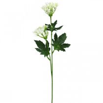 Artículo Eneldo en flor, hierbas artificiales, planta decorativa verde, blanco 49cm 9 piezas