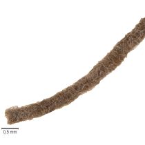 Artículo Cordón de lana marrón, 55m de cuerda decorativa para floristería y manualidades