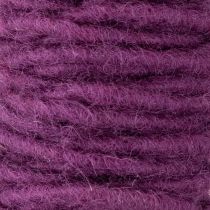 Artículo Cordón de lana morado, 55 m, hilo decorativo para floristería y manualidades.