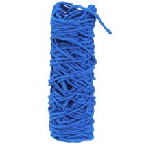 Artículo Cordón de fieltro de hilo de mecha con alambre 30m azul