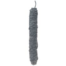 Artículo Hilo de mecha, cordón de fieltro, cordón de lana azul jaspeado 55m