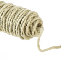 Artículo Hilo de mecha cordón de lana cordón de fieltro cordón de fieltro beige L55cm
