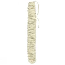 Artículo Hilo de mecha cordón de lana hilo de lana cordón de fieltro crema L55m