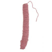 Hilo de mecha cordón de fieltro rosa viejo 55m