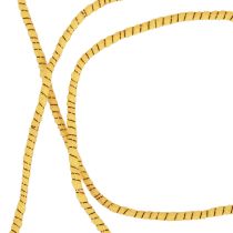 Artículo Hilo de lana con hilo de fieltro mica bronce amarillo Ø5mm 33m
