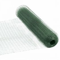 Artículo Malla hexagonal Alambre verde Malla de alambre recubierta de PVC 50 cm × 10 m