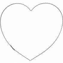 Anillo de onda de corazón de alambre de 30 cm para corona de pared anillo de corona corazón 10 piezas