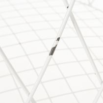 Artículo Cesta de alambre con asa, metal blanco, Ø25/30/35cm, juego de 3