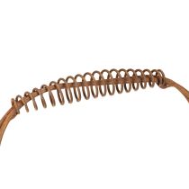 Artículo Cesta ovalada de alambre con asa, decoración de jardín, acabado oxidado, 30/25 cm, juego de 2