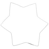 Artículo Anillo de onda de estrella de alambre estrellas de alambre para coronas 30cm 10 piezas
