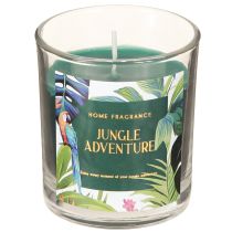 Artículo Vela perfumada en recipiente de cristal Vela Pepino-Eucalipto Verde Ø7cm
