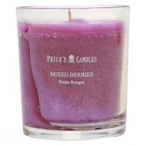 Vela perfumada en vaso aroma de verano mezcla de bayas violeta Al.8cm