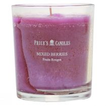 Artículo Vela perfumada en vaso aroma de verano mezcla de bayas violeta Al.8cm