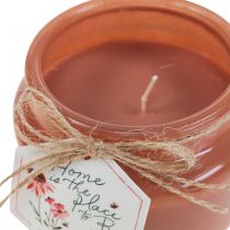 Velas aromáticas en vaso Velas de cera manzanilla Ø10cm H8.5cm 3pcs