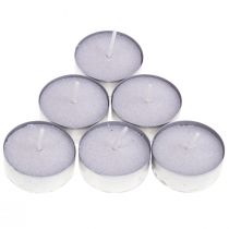 Artículo Velas aromáticas lavanda mimosa, velas de té perfumadas Ø3,5cm H1,5cm 18 piezas