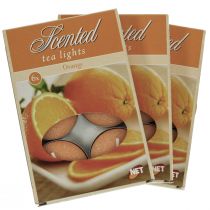 Artículo Velas aromáticas naranja, aroma de velas de té, vela aromática de habitación Ø3,5cm H1,5cm 18 piezas