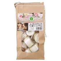 Artículo Velas de té aromáticas Fresh Flower velas de té aromáticas blanco Ø25cm 7h 18 piezas