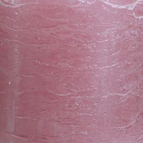Artículo Elegantes velas de pilar de color rosa antiguo de 70×80 mm, juego de 4, para decoración de mesas, coronas de Adviento y ambientes románticos.