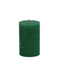Artículo Velas lisas verde oscuro 60x100mm 4uds