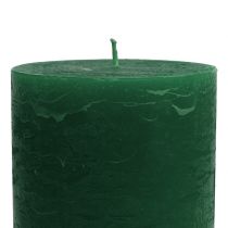 Artículo Velas de color liso verde oscuro 85x120mm 2uds