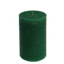 Artículo Velas de color liso verde oscuro 85x150mm 2uds