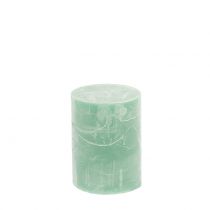 Artículo Velas unicolor verde claro 60x80mm 4 piezas
