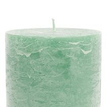 Artículo Velas color liso verde claro 85x120mm 2uds