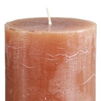 Artículo Velas de pilar de caramelo de color sólido de 70 x 120 mm, juego de 4, velas decorativas, larga duración, decoración del hogar, decoración de mesas