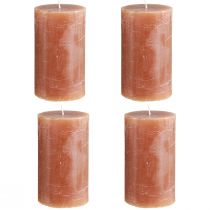 Artículo Velas de pilar de caramelo de color sólido de 70 x 120 mm, juego de 4, velas decorativas, larga duración, decoración del hogar, decoración de mesas
