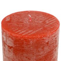 Artículo Velas lisas naranja 60x100mm 4uds