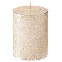 Artículo Velas color sólido platino 60x80mm 4uds