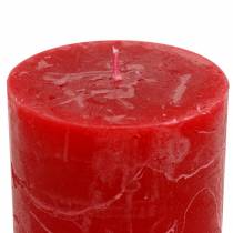 Artículo Velas unicolor rojo 70x80mm 4uds