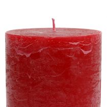 Artículo Velas color sólido rojo 85x120mm 2uds