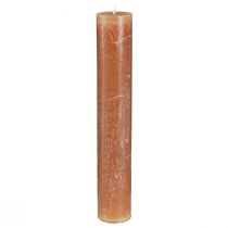 Artículo Velas de colores lisos velas de palo caramelo 50x300mm 4 piezas