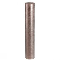 Artículo Velas monocolor, velas de palo, cobre, 50x300mm, 4 piezas