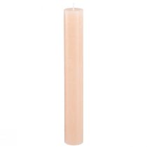 Artículo Velas de mesa de color liso albaricoque 34x240mm 4 piezas