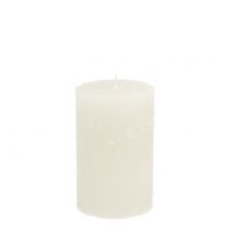 Velas de colores lisos blancas 60x100mm 4uds